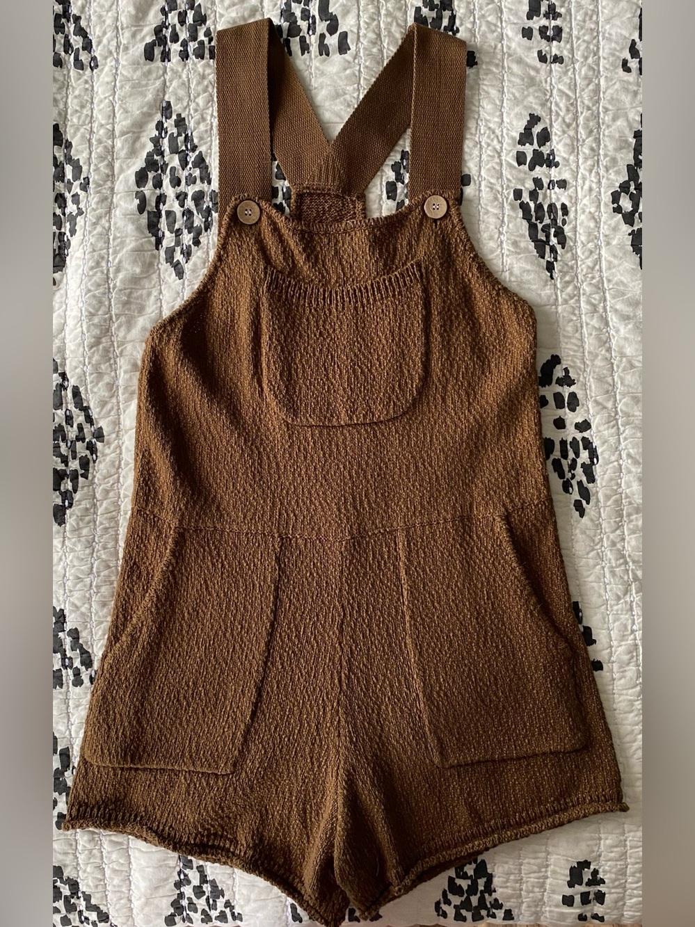 Free People Beach “Over It” Knit Short Romper